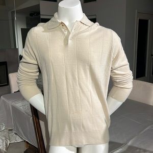 Geoffrey Beene Cream Sweater